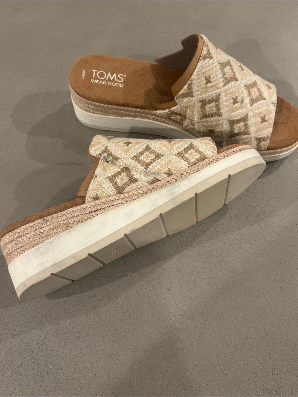 TOMS Womens Margot Mule Espadrille Casual Sandals - Picture 4 of 7
